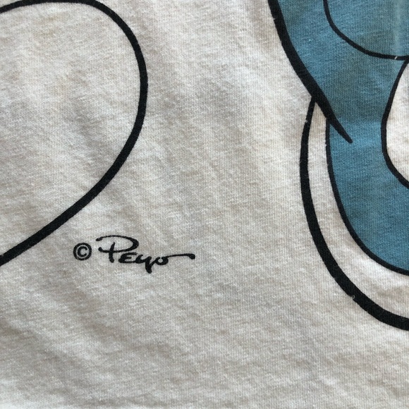 Zara Junior Girls Size 10 White T-Shirt The Smurfs Graphics Tee Short Sleeves - Picture 13 of 13